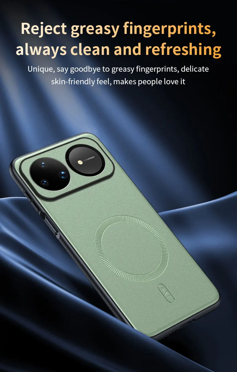 Für Huawei Nova 16 Ultra: Magnetische Lederhülle mit Schutzfunktion, Anti-Fingerabdruck, rutschfest, aus PC+TPU. – Detail 17