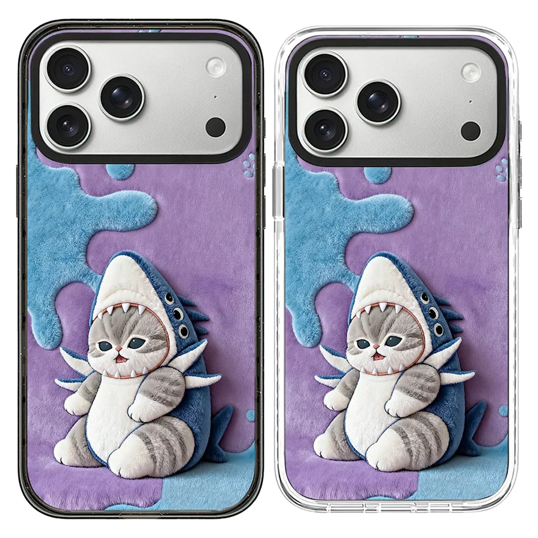 

511281 Acrylic Black Border Magnetic Case: Compatible With IPhone 17 16 15 14 13 12 Pro Max 17 Air