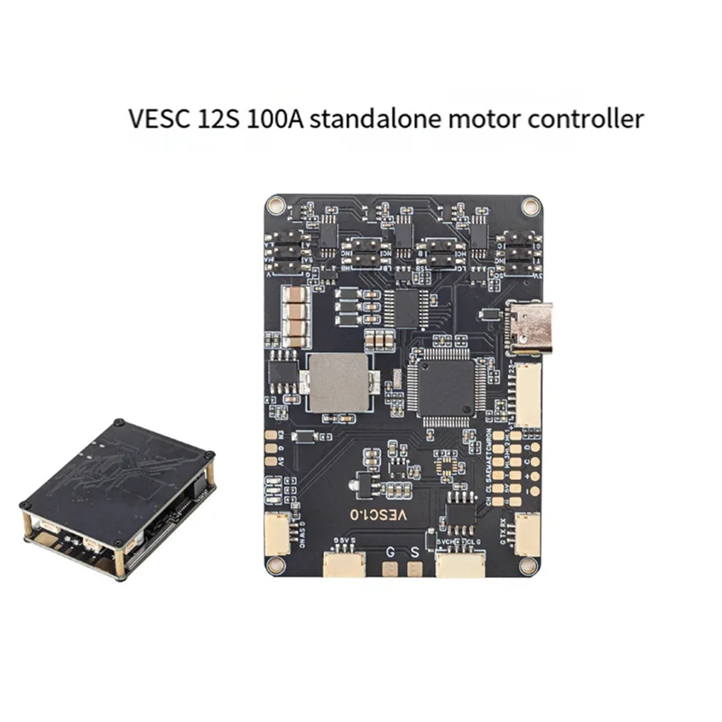 ABKQ-For RC FPV 드론 호환 VESC 12S 100A ESC, PPM/아날로그(ADC) UART/CAN USB를 사용하는 VESC_Mk5/HD60 펌웨어 지원