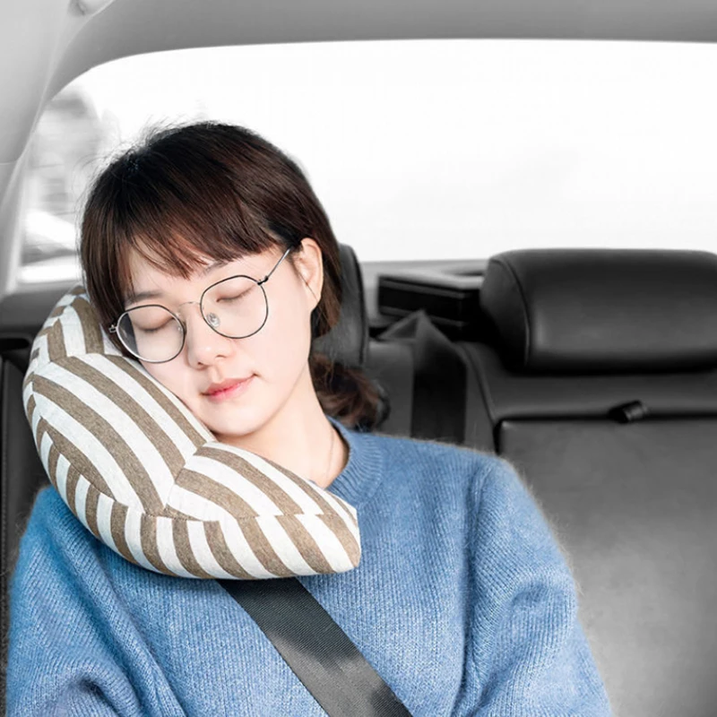 1 قطعة مسند الرأس بالمقعد السيارة النوم رئيس دعم الأطفال قيلولة حزام الكتف وسادة غطاء الرقبة للأطفال الطفل السفر اكسسوارات السيارات