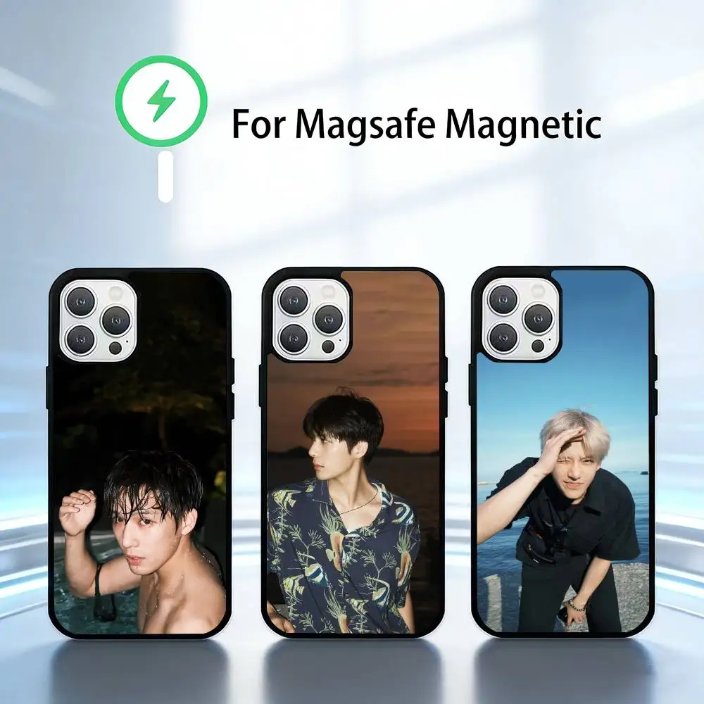 

Buss Wang Phone Case For iPhone 14,16,15,13,17,12,Plus,Pro,Max Magnetic For Magsafe Frosted Cover