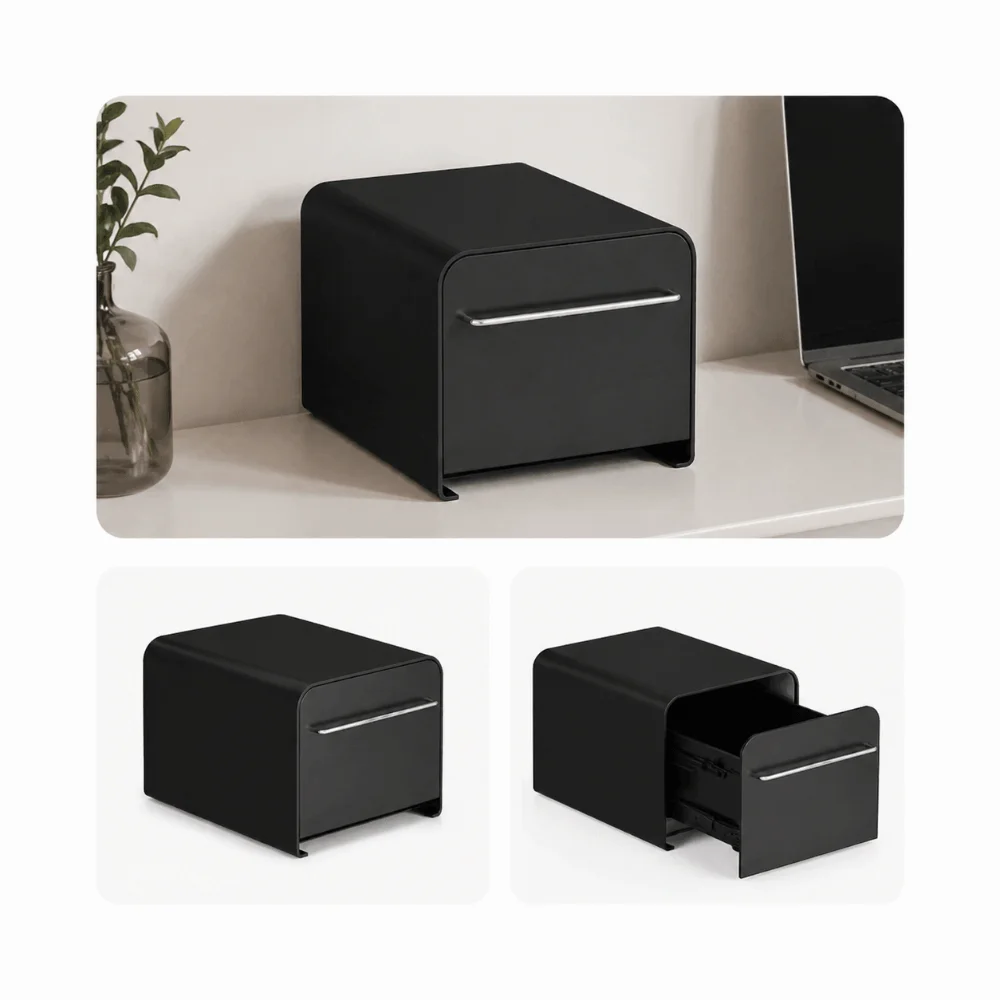 Closed Design Dust-proof Cosmetic Storage Box Large Capacity Drawer Design Drawer Type Desktop Organizer Multi-layer Structure