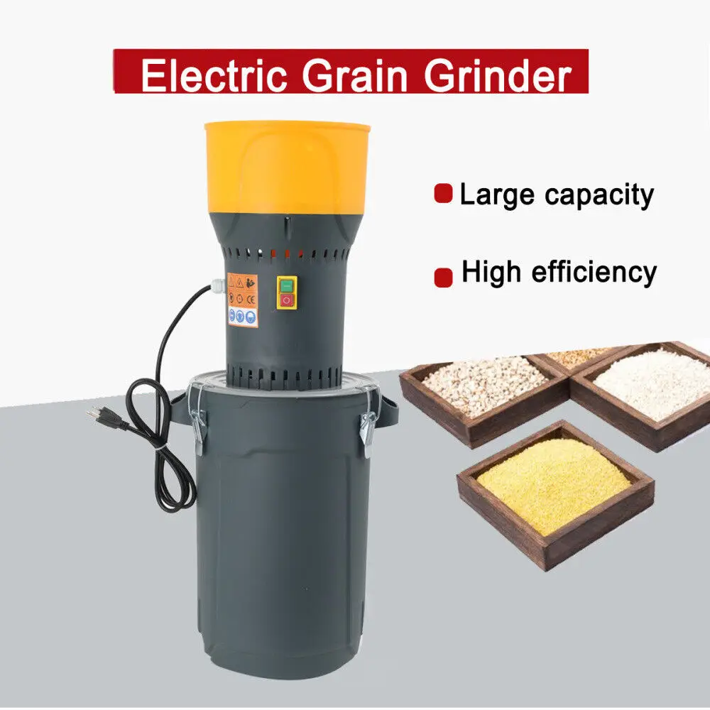 110V 1ph 60HZ Electric Mill Dry Grain Corn Wheat Cereal Feed Grinder milling machine