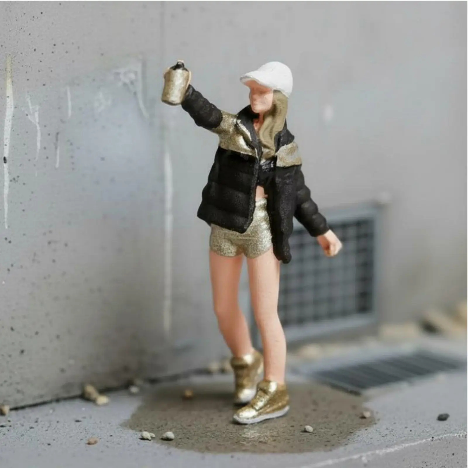 1:87 Scale Resin Figure High Detail HO Scale Diorama Figure Assorted Poses Diorama People Figures for Collectors, Sand Table