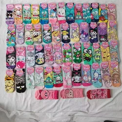 3pcs Socks Sanrio Melody Cinnamoroll Women's Sweet Cartoon Kirby Cute Kids Socks Girls Little Girl Socks