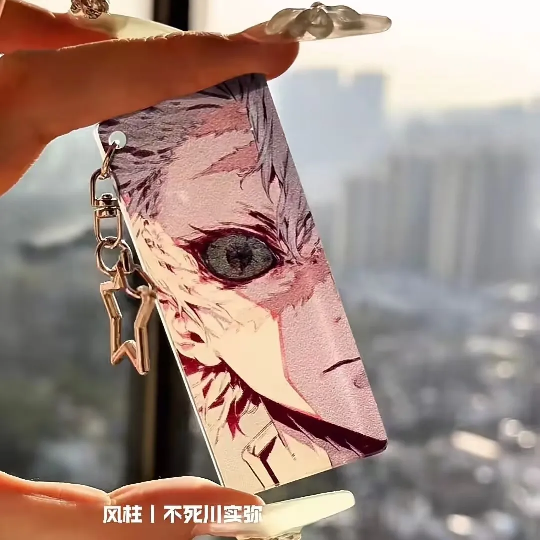 سلسلة مفاتيح أكريليك شفافة للعين "Demon Slayer"، قلادة حقيبة ذات مظهر عالٍ، قلادة هدية Yoshiyuki Tomioka