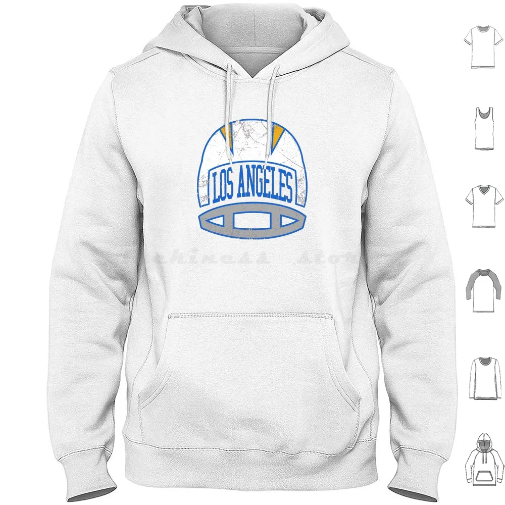 

Lac Retro Helmet-White Hoodie Cotton Long Sleeve Sd Chargers San Diego Philip Rivers Chargers Rivers