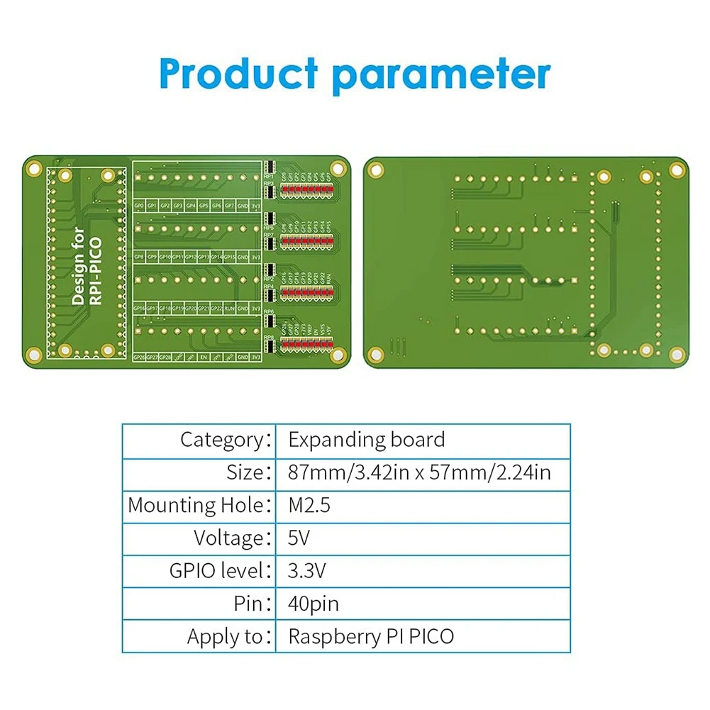 

Новинка — плата расширения винтовых клемм, плата коммутационного модуля винтовой клеммной колодки со светодиодом для Raspberry Pi Pico