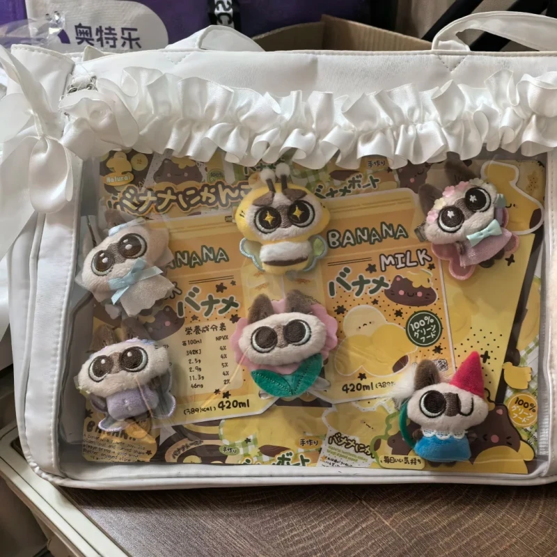 Original Azuki el gato siamés flor mágica serie mundial muñeco de peluche Clip caja ciega Azucisan Push Doll juguete coleccionable regalo para seguidores