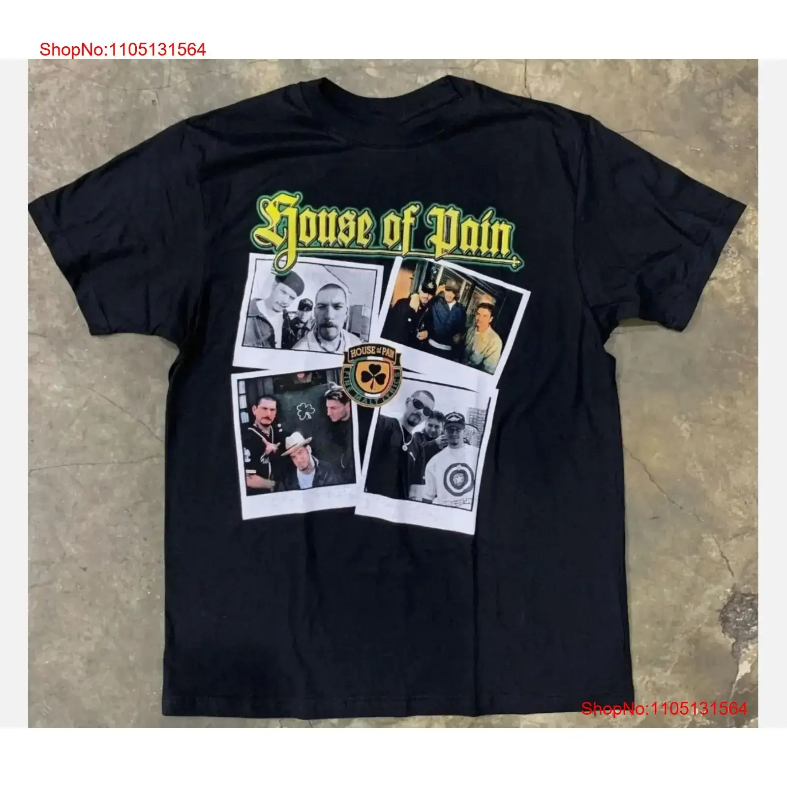 House Of Pain Fine Malt Lyrics T Shirt Black Color 100_ cotton vintage Washed designer clothes Soft Breathable streetwear