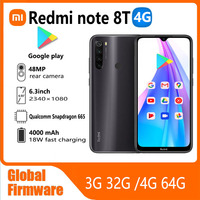 Xiaomi Redmi Note 8T 4G Global firmware 6.3inch Qualcomm Snapdragon 665 18W rear fingerprint smartphone used phone