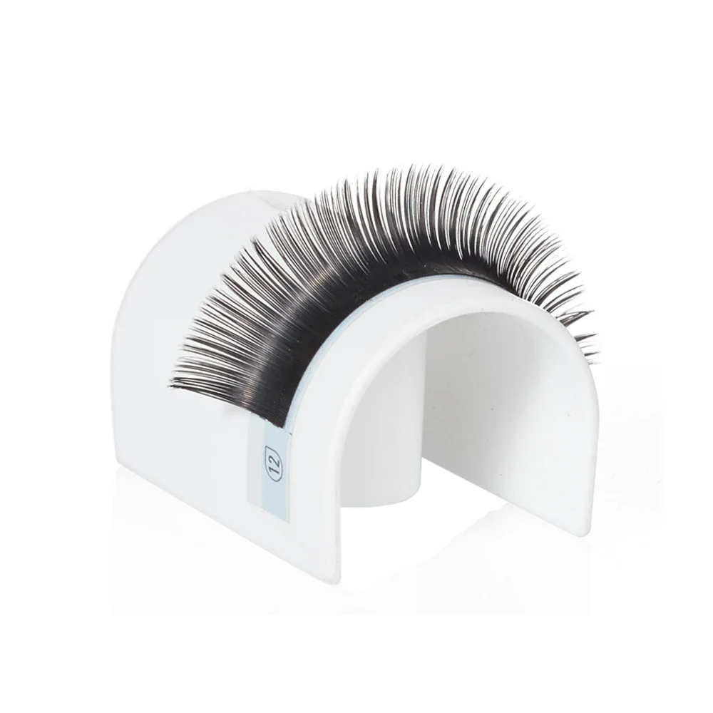 Yelix Ellipse Flat Eyelash Extension D Curl Cashmere Lashes Soft Two Split-tips Individual Eyelashes Mixed Eye Lash Trays Makeup