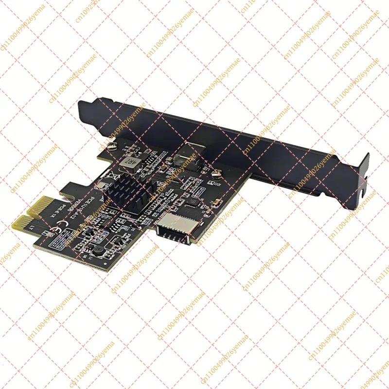 High Performance PCIe x1 to USB-C Type-E Expansion Card 10Gbps ASM3142 Chip
