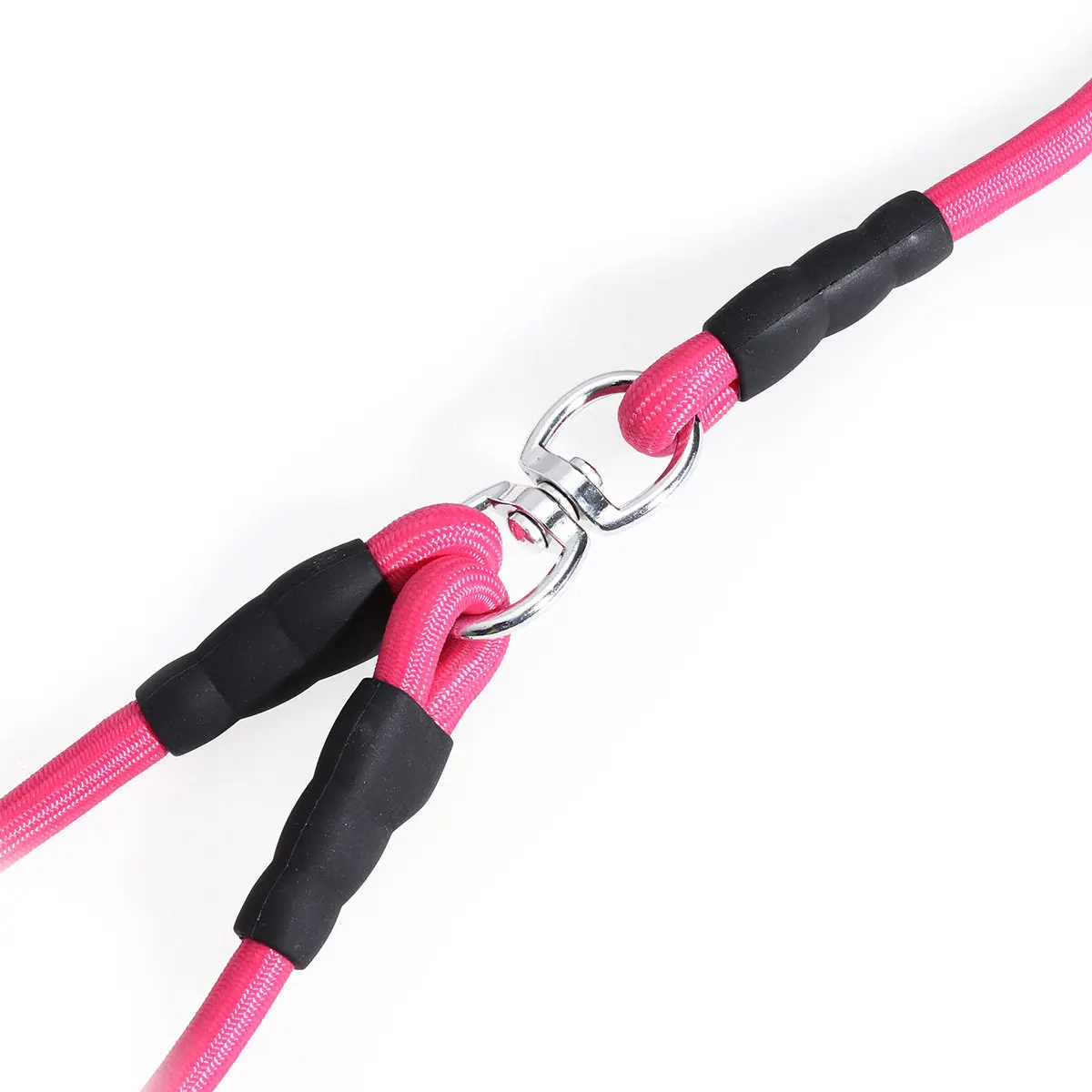 

Двухсторонний поводок для собак из прочного полипропиленового шнура, розовый, легкий, для прогулок и дрессировки маленьких и средних собак