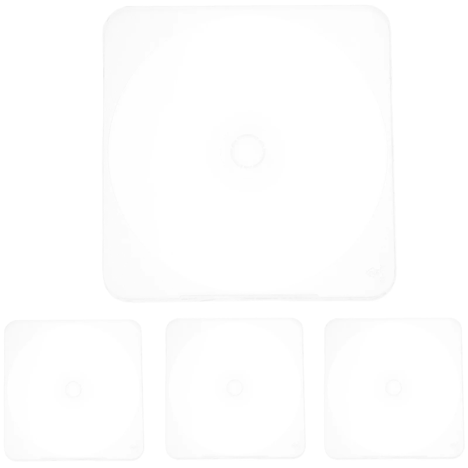 

4 Pcs CD Box DVD Portable Cases Storage Holder Jewel Car Plastic Sleeves Pvc