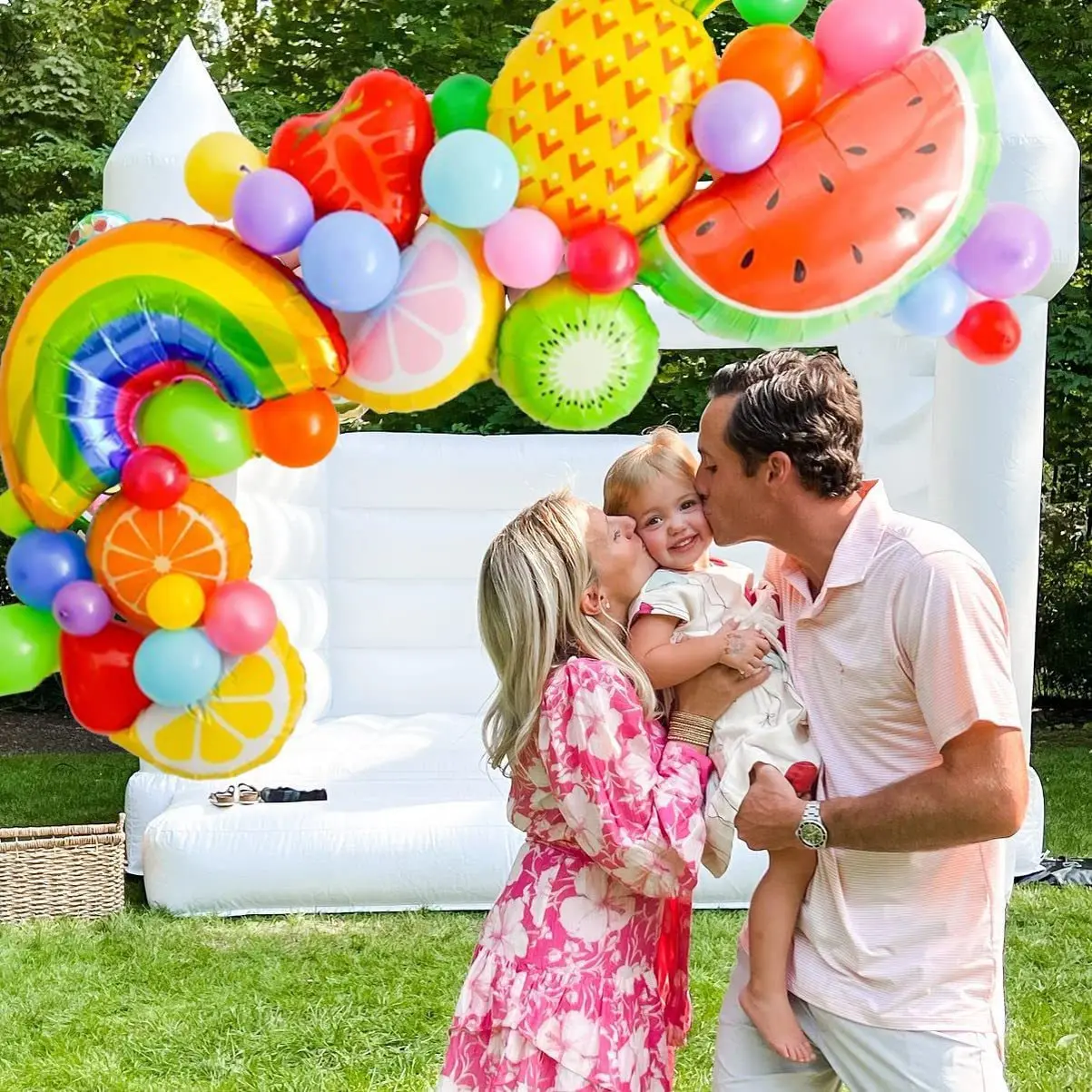 43-teiliges tropisches hawaiianisches Ballon-Girlandenbogen-Set, fruchtförmige Folienballons, hawaiisches Luau-Thema, Kindergeburtstag, Party-Dekoration, Wassermelone – Detail 3