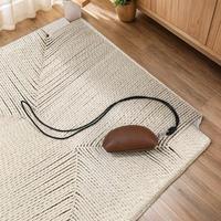 Modern Tanned Cowhide Mini Lipstick Bag Sophisticated Coin Wallet Women’s Keychain