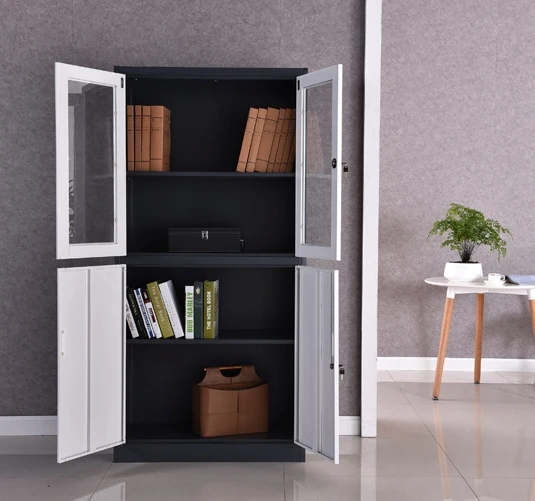 Office File Cabinet Large Capacity Modern Wrought Iron Cabinet Stainless Steel Office Cabinet
