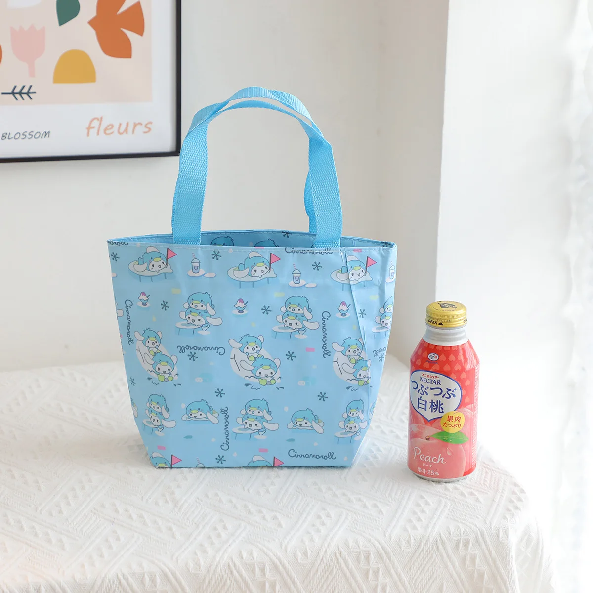 Tas Penyimpanan Tahan Air Bergambar Kartun Lucu, Tas Bekal Siswa, Tas Kotak Nasi