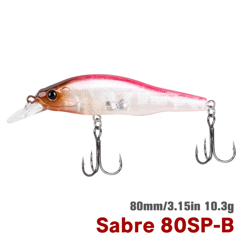 TSURINOYA 80SP Suspending Minnow 80mm 10,3g Angeln Köder Sabre Lange Casting Künstliche Harten Köder Professionelle Bass Pike Jerkbait
