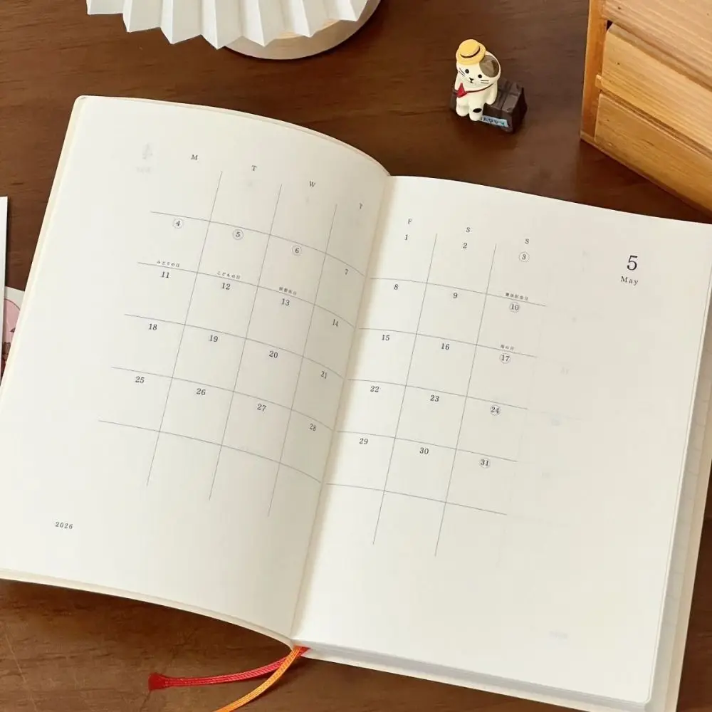 Picture 6: Portable A6 2026 Planner with Calendar To Do List Student Notebook Agenda Book Students