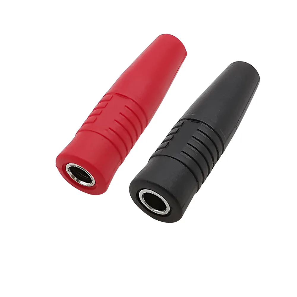 4mm Banana Socket Female Jack Solder Connector For 4mm Banana Plug Connectors Red Black