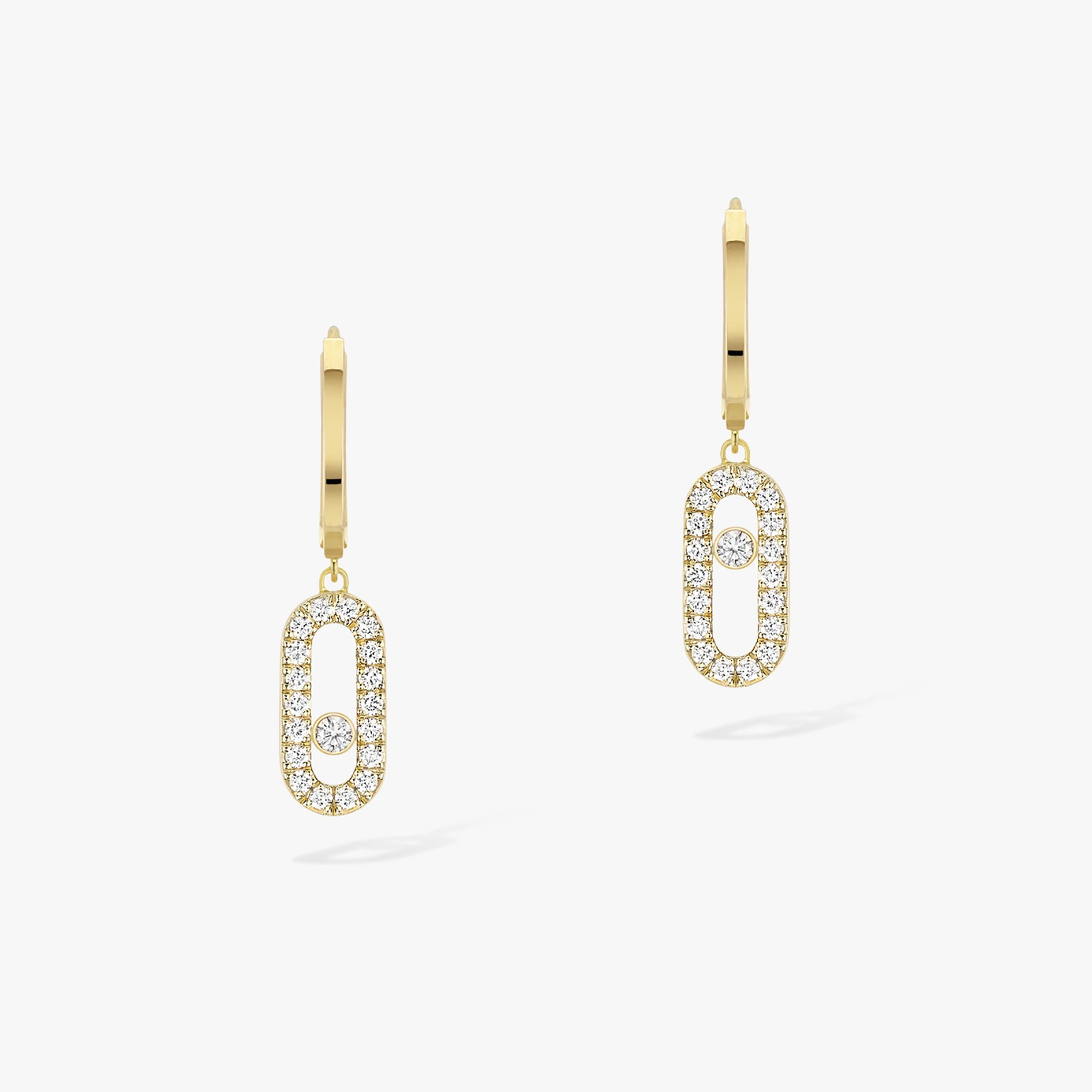 Luxurious high-end classic pure silver s925 messik-home  elegant MOVE UNO series diamond fashionable exquisite women's earrings