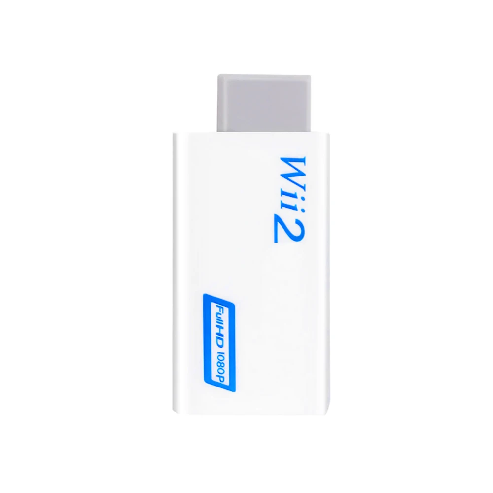 For Wii TO HDMI-compatible Wii2 with 3.5mm Audio Video Output Automatic Upscaler Adapter Support NTSC 480i PAL 576i 1080P