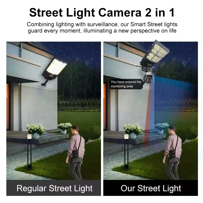 كاميرا شمسية 15 ميجابكسل 4G تكبير 10X عدسة ثلاثية خارجية شاشات ثلاثية CCTV PIR كشف الحركة مراقبة أمنية V380 Pro Kamera