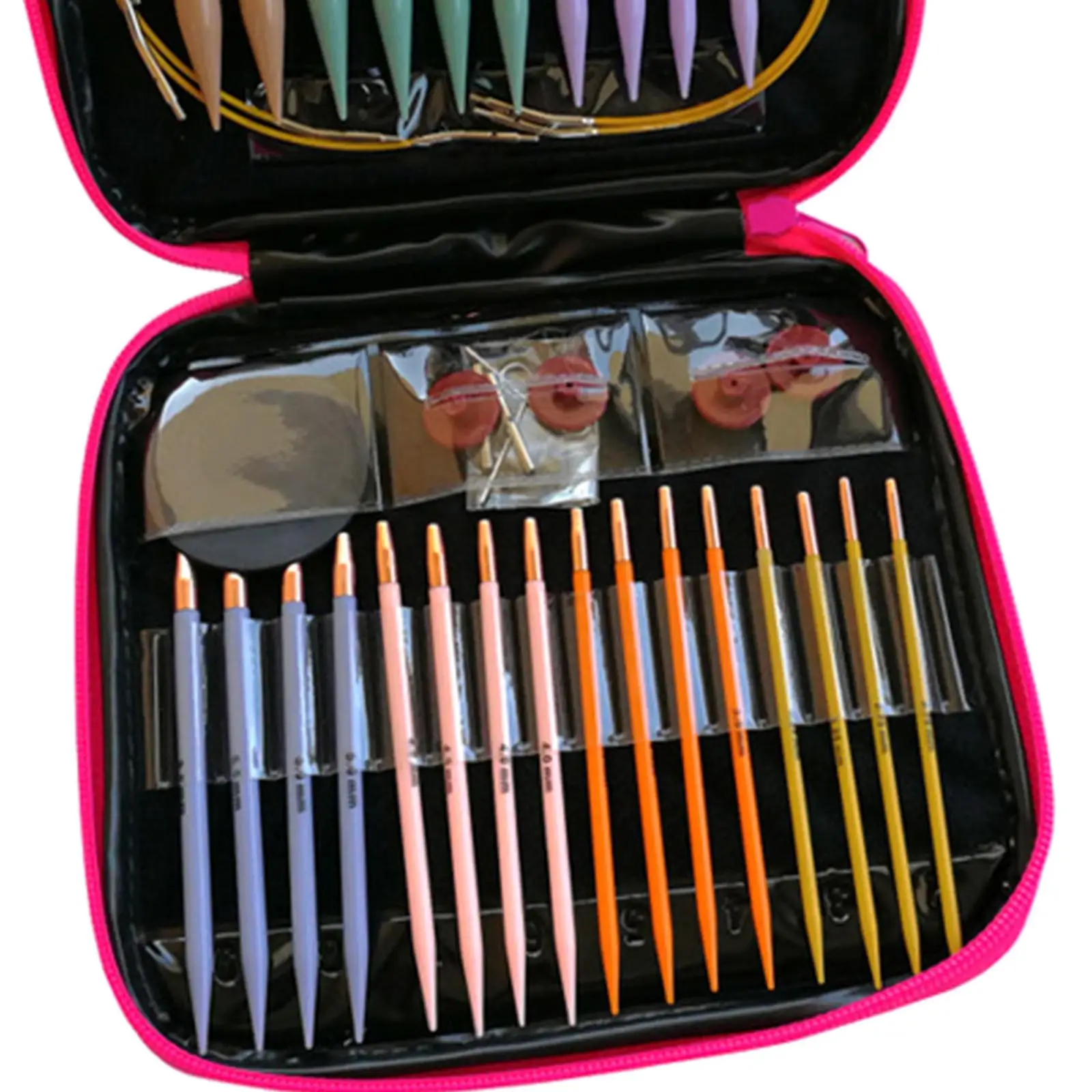 

13 Sizes Interchangeable Aluminum Circular Knitting Sets 2.75mm-10mm
