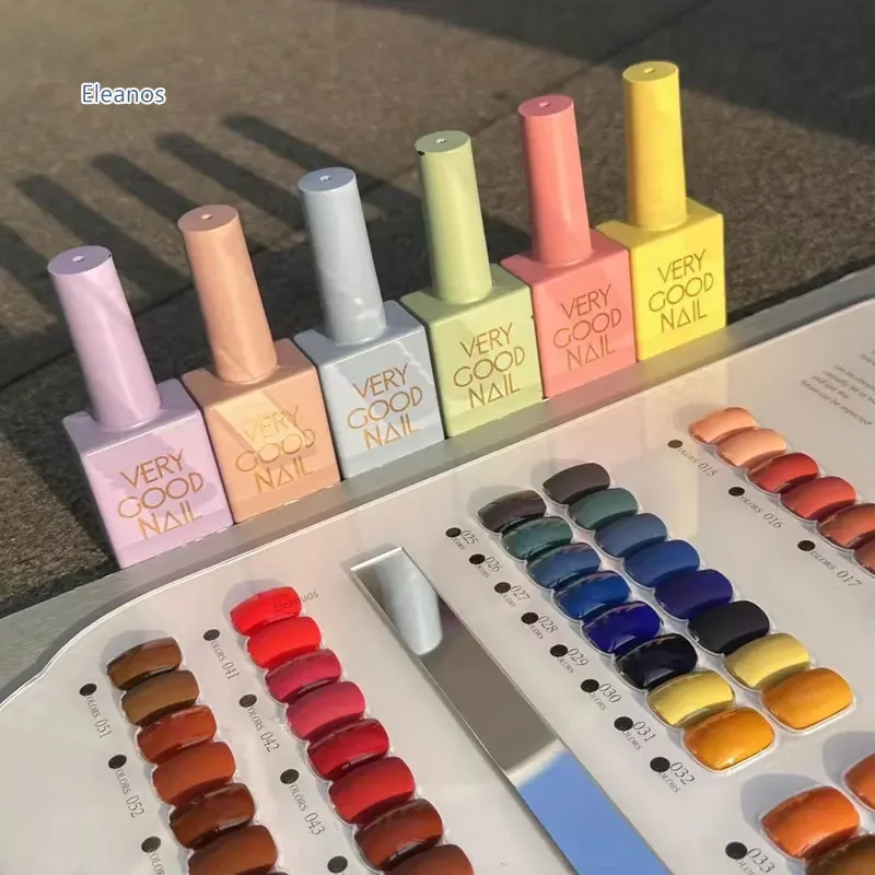 Eleanuos Regenboog 60 Stuks Gellak Set Zeer Goede Nagelgel Kit Met Kleur Kaart Voor Nail Art Hele Set Nagelgellak Leerling Kit