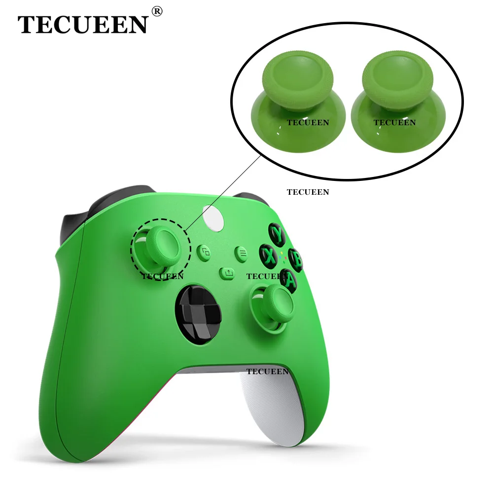 

2pcs Replacement Thumbsticks for Xbox Series X S Core Controller Rocker Buttons 3D Analog Joystick Cover Caps Velocity Green
