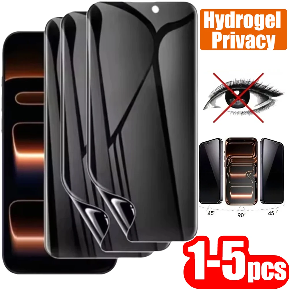 1-5Pcs Hydrogel Privacy Screen Protector For Samsung Galaxy A56 5G A16 A55 A15 A54 A36 A35 A26 A25 A24 A06 A05 Anti Spy Film