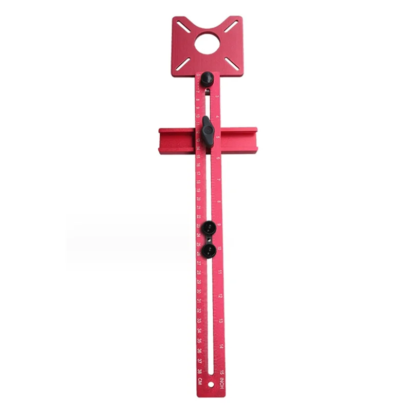 

ABJO-Milling Groove Bracket Base For Trimmer Edge Guide Positioning Circle Cutting Board Tool Router Circle Jig-Inch&Cm Durable