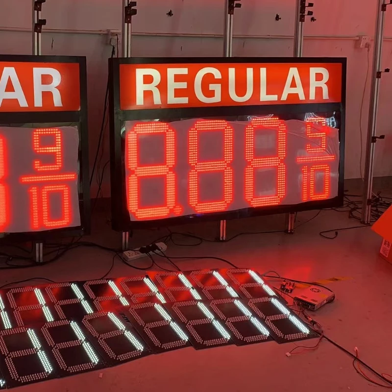 

24inch REGULAR 8.88 9/10 Red Led Gas Price Sign