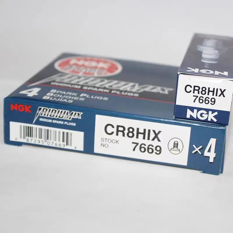 4pcs Original Motorcycle NGK Iridium Spark Plug CR8HIX 7669 Upgrade CR8HSA C8HSA LR8B