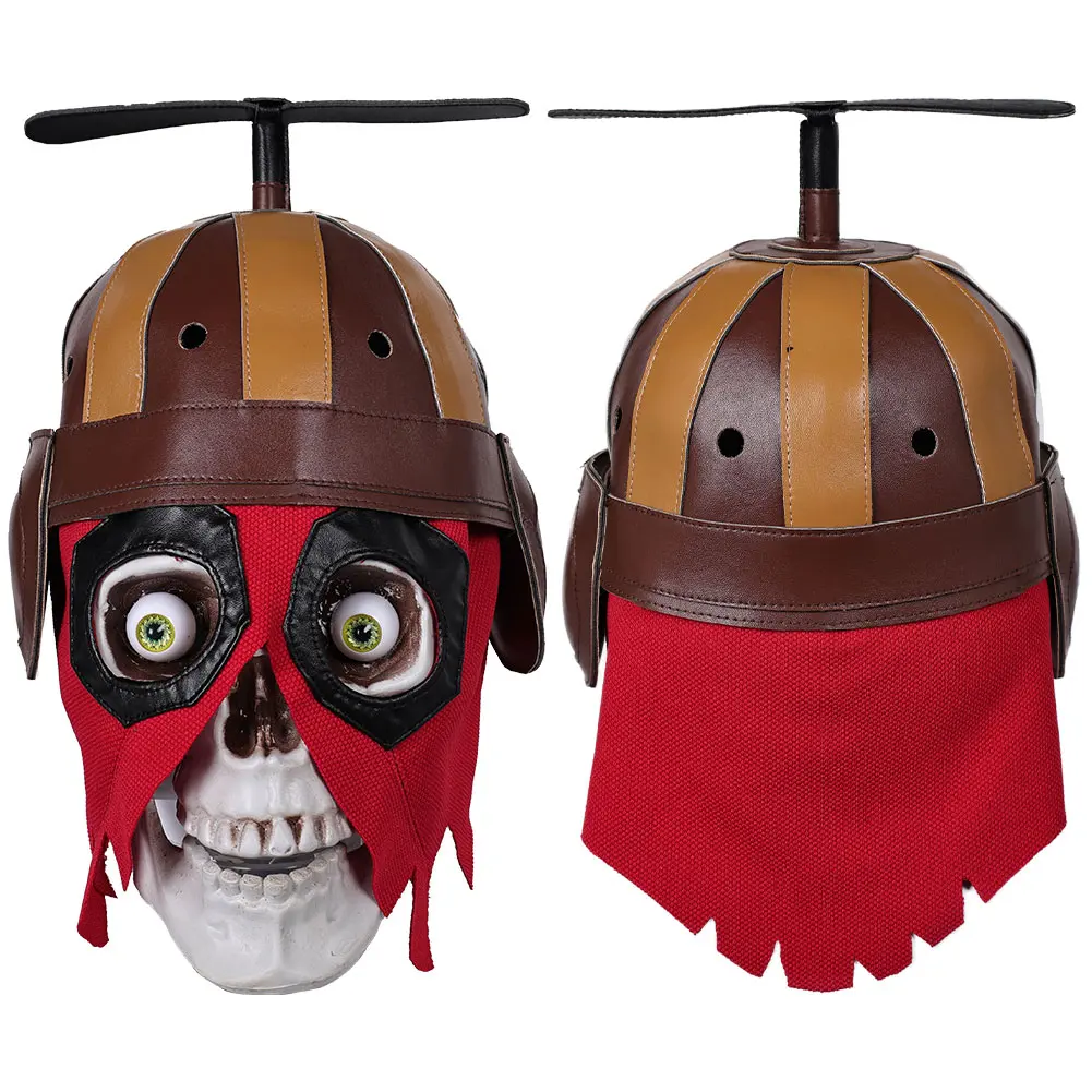 Masques de tête de mort de dessin animé fantaisie, masque de piscine de cosplay de fréquence, ornement de casque de 01., masade de Tim, accessoire de décoration de bureau, fête d'Halloween