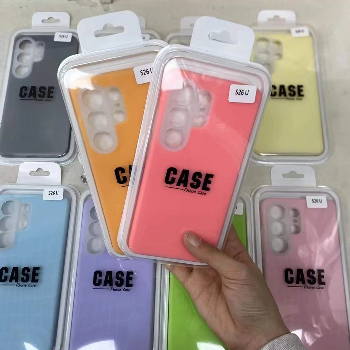 Soft Jelly Liquid Silicone Case For Samsung Galaxy S26 Ultra S25 S24, Slim Skin Camera Protection Phone Cover Retail Package