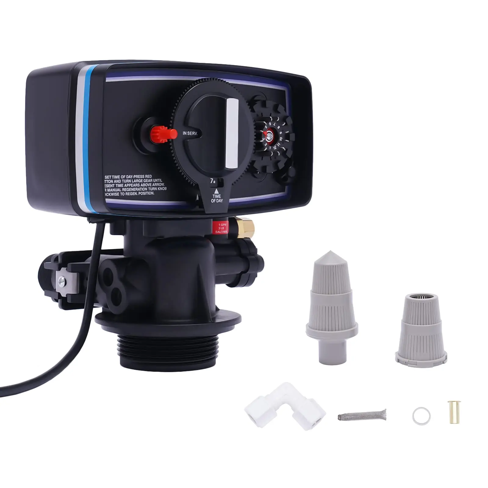 3W 110V Automatic Fleck 5600 12 Day Control Timer Valve For Water Filter Softener Resin
