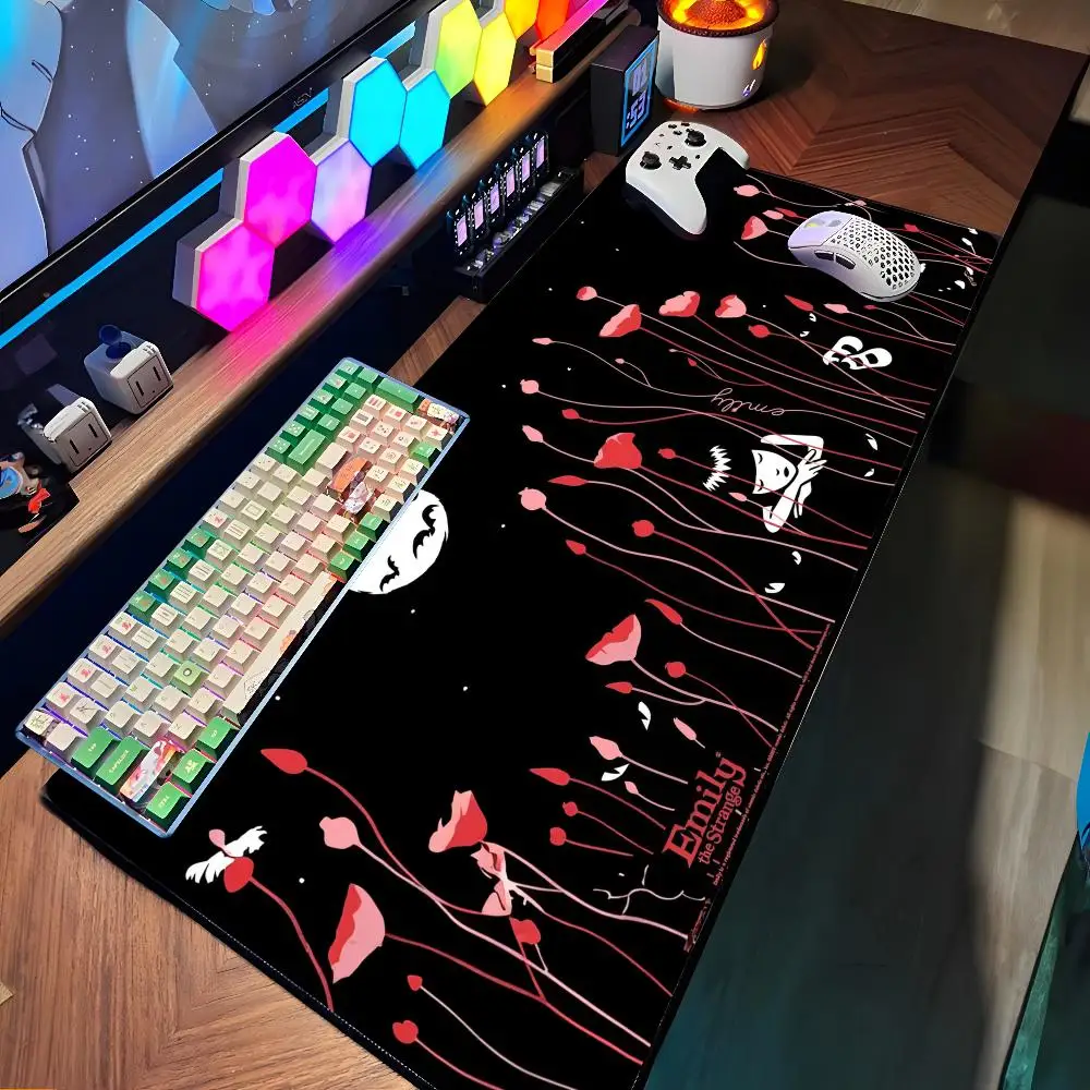 

Коврик для мыши Emily the Strange, большой резиновый коврик для мыши, игровой коврик для мыши для ноутбука, настольный коврик XXL, нескользящий коврик для компьютерной клавиатуры и мыши