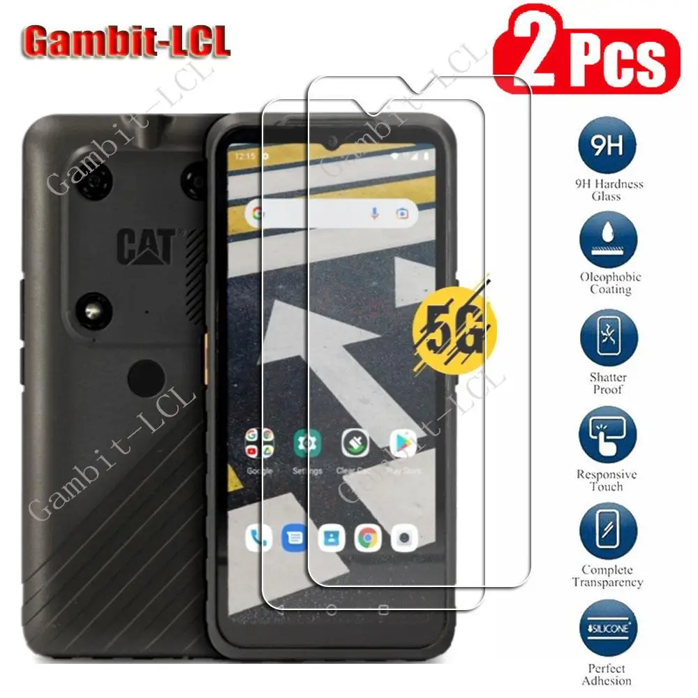 2PCS Original Protection Tempered Glass For Caterpillar Cat S53 6.5\