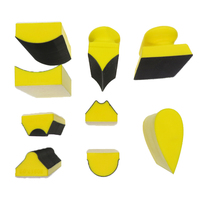 9Pcs Hand Sanding Block Set Assorted Hook and Loop Detail Hand Sander Tools Kit for Auto Body Repair Paint Woodworking Furniture