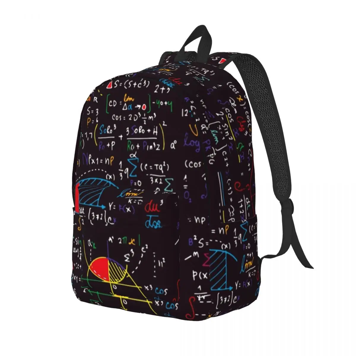 Colorful Math Formulas Backpack Funny Modern Backpacks Unisex Travel Lightweight School Bags Colorful Rucksack Xmas Gift