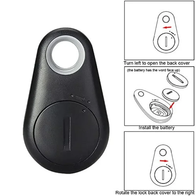 1Pcs Mini Fashion GPS Tracker Anti Lost Alarm Bezprzewodowy portfel dziecięcy Smart Dog Pets Bluetooth Key Finder Locator Apple Android