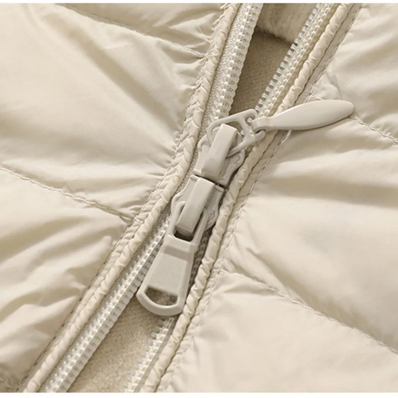 Ultra léger mince canard vers le bas gilet femmes hiver longues vestes à capuche mince gilet automne décontracté basique Parkas