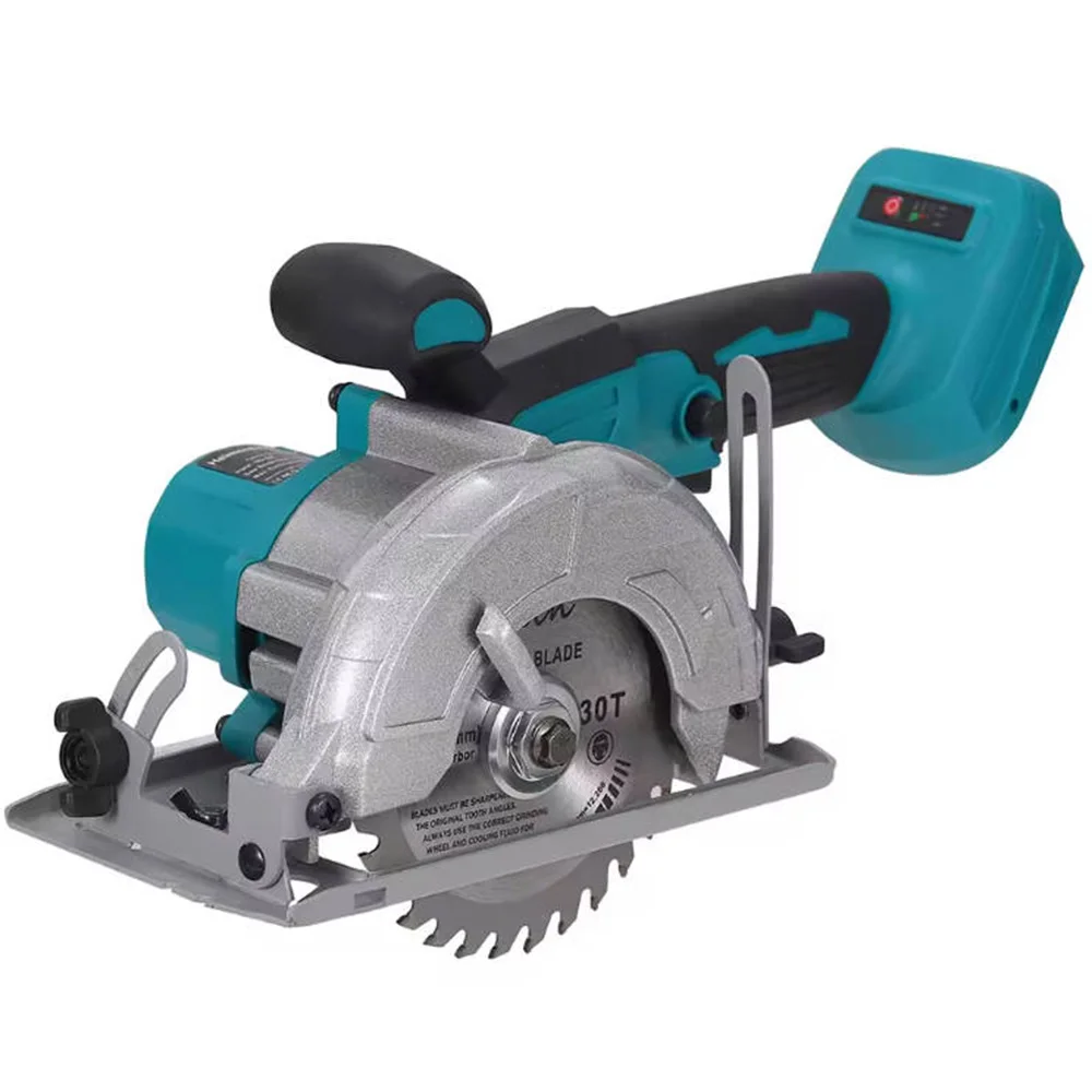 5-Zoll bürstenlose Akku-Kreissäge, Lithium-Batterie-betrieben, einstellbarer Handkreissäge, multifunktionales Schneidwerkzeug für Holz, Stein, Kunststoff, für Heimwerker, Werkstatt und Bau.