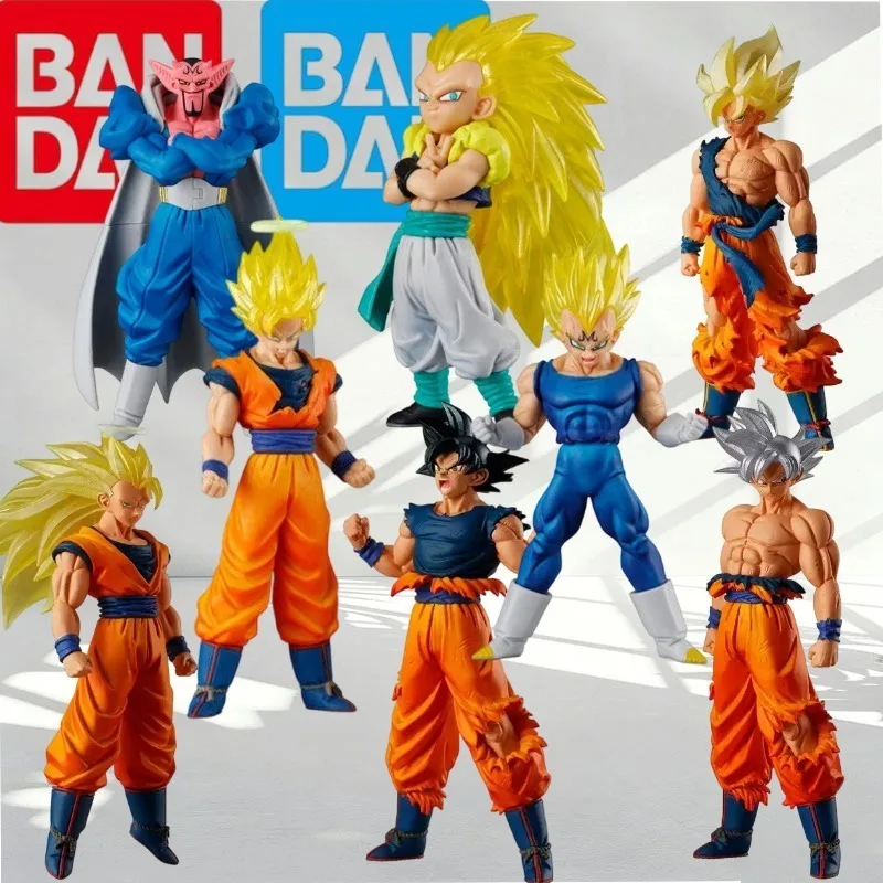 Figuras Originales Bandai HG de Dragon Ball Z, Saga Majin Buu 04, Goku, Vegeta, Gotenks, Dabura, Set de 4 Piezas, Alta Calidad, Disponibles