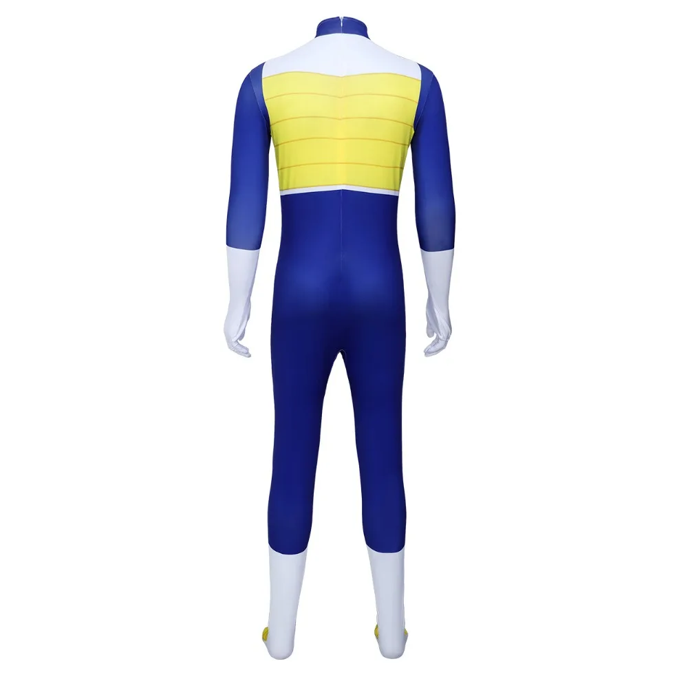 Adult  Anime Super Hero Fantasy Vegeta Cosplay Costume Men Jumpsuit Uniform Outfits Halloween Carnival Party Comic Con Suit New view 4