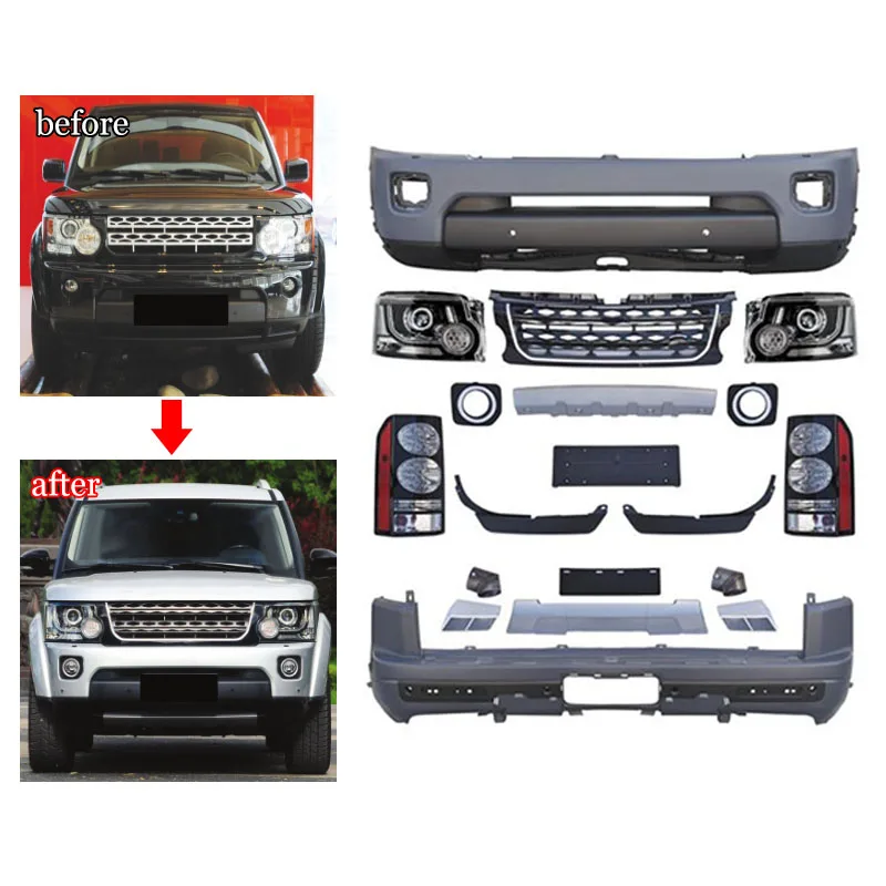 Car Accessories Bodykit Facelift for 2010-2013 Land Rover Discovery 4 Upgrade to Discovery 4 2014 Body kit