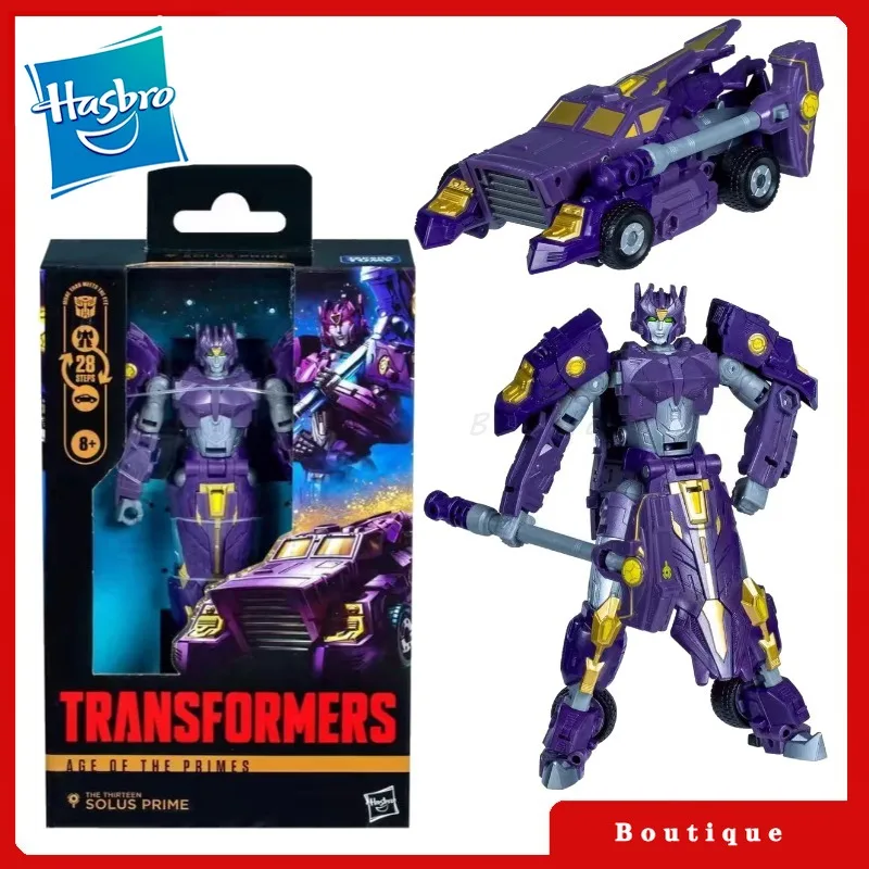

In stock Hasbro Transformers toys Age Of The Primes Deluxe Class Solus Prime Anime Autobots Hobbies gifts Collectible